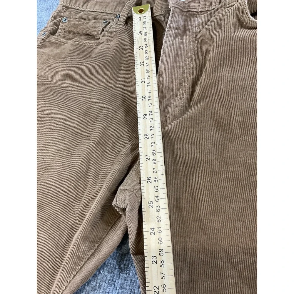 J Crew 770 Corduroy Pants Mens 35x32 Brown Slim Fit Cotton Corduroy Casual Chino